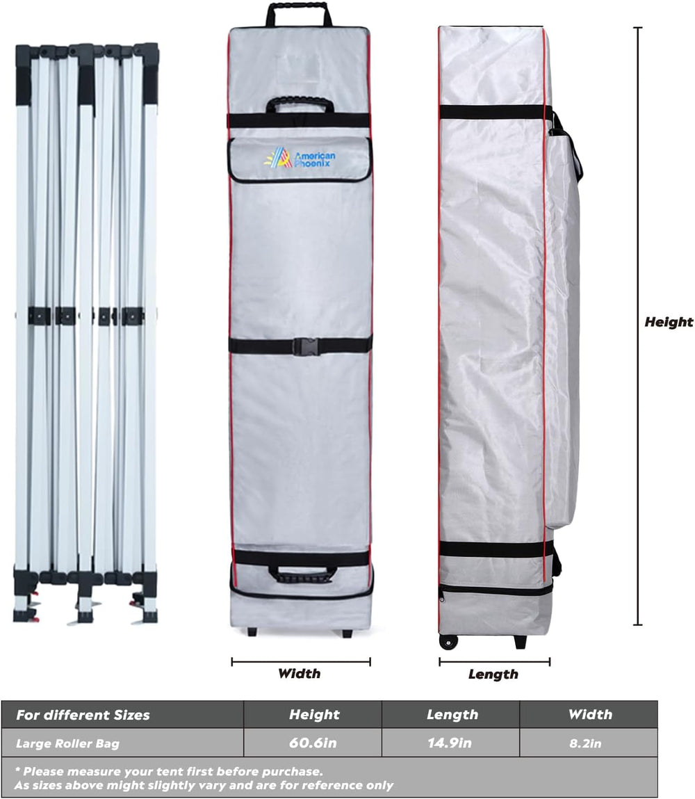 AMERICAN PHOENIX Canopy Wheel Storage Bag - 60"x15"x8" Conveni...