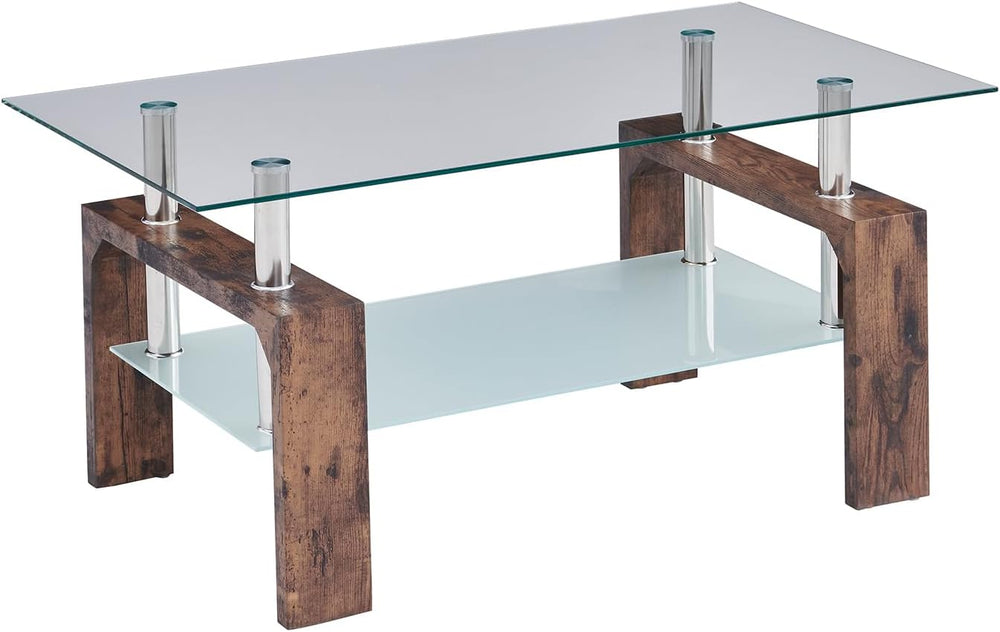 Living Room Rectangle Coffee Table, Tea Table Suitable for Waiting Room, Mode...