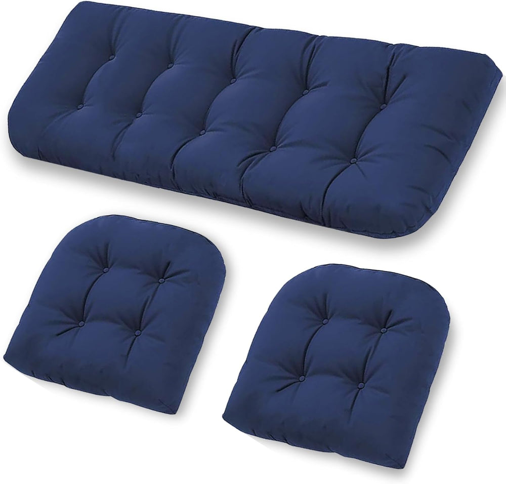 Outdoor Chair Cushions, Patio Wicker Furniture Seat Pads, Waterproof