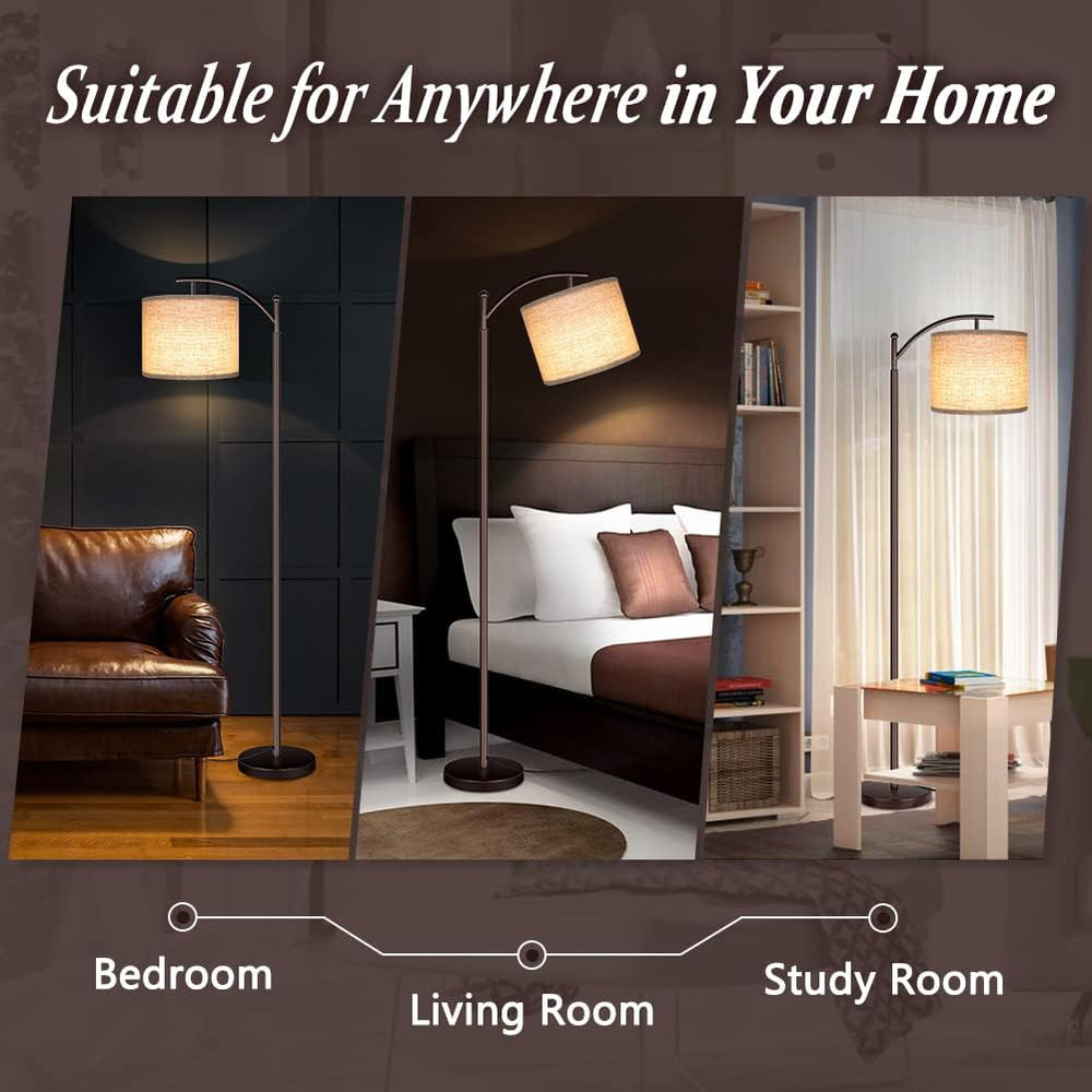 Floor Lamp for Living Room, LED Standing Lamp Tall Industrial Floor Lamp Read...