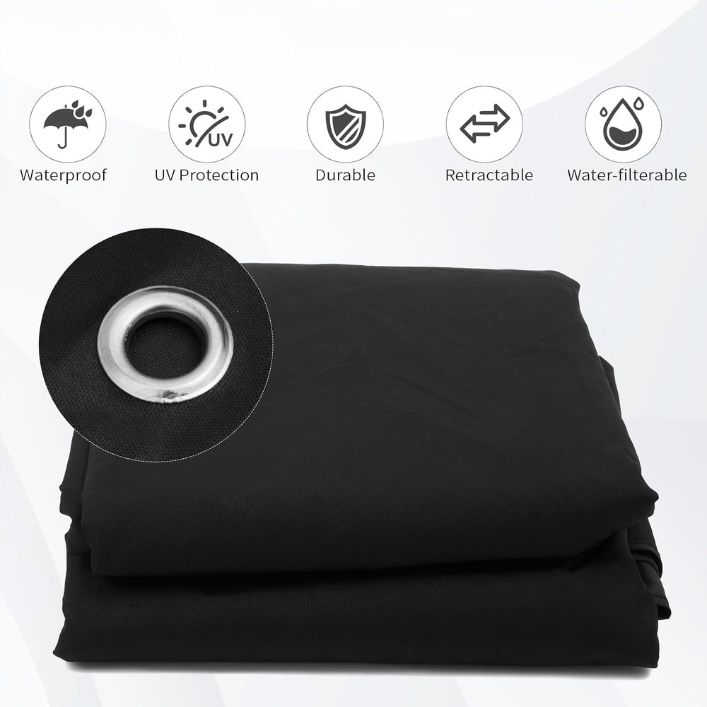 10x10 Canopy Replacement Top for Target Madaga Gazebo, Black