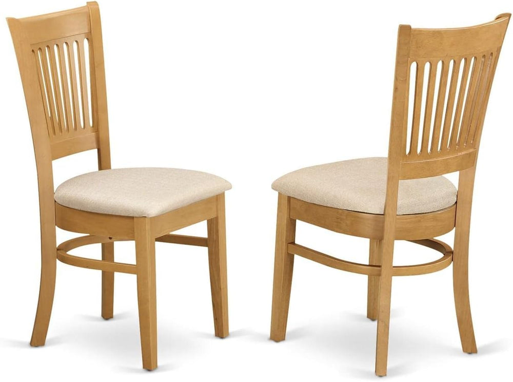 East West Furniture NOVA3-OAK-C 3 Piece Kitchen Table & Chairs Set Contai...