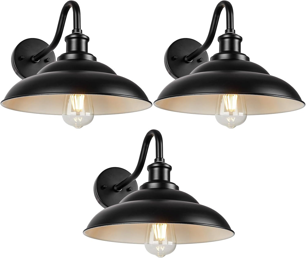 Outdoor Barn Light, 12'' Farmhouse Exterior Wall Mount Light, Outdoor...