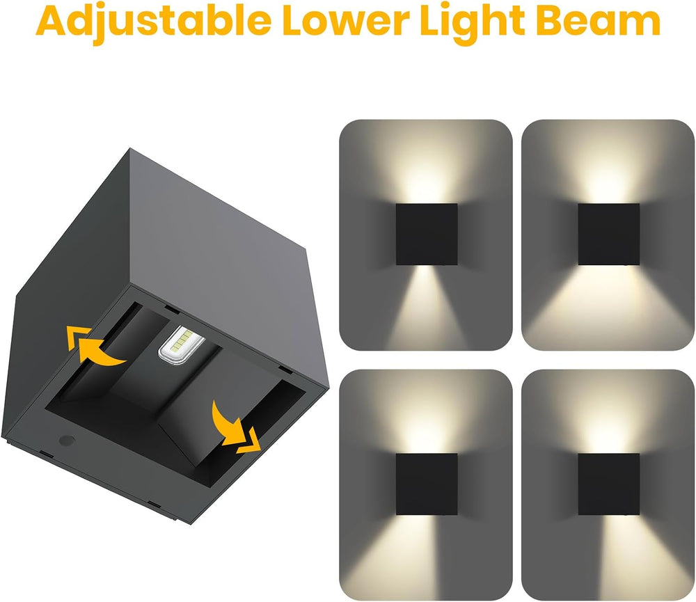 SOTTLOT Solar Wall Lights, Up and Down Solar Light Outdoor Waterproof