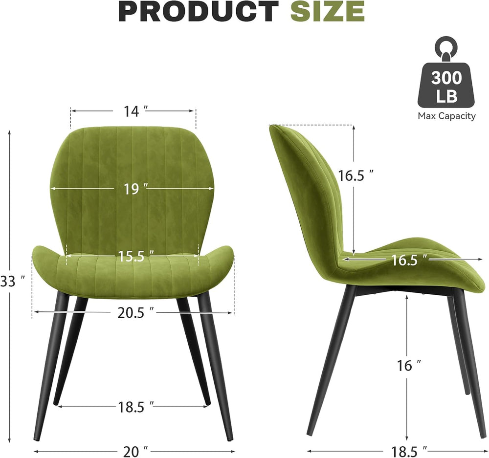 Dining Chairs Set of 6 Modern Velvet Dining Room Chairs Upholstered Dining Ch...