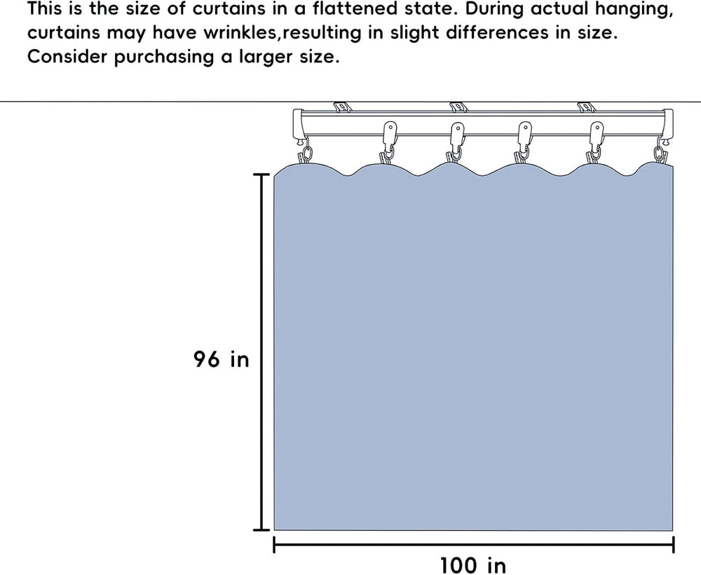 MaKefeile Room Divider Curtains Total Blackout Privacy Curtain Panel Room The...