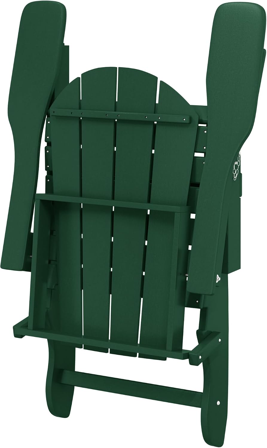 WO Home Furniture Laguna Folding Adirondack Chair, HDPE Patio Chair, All Weat...