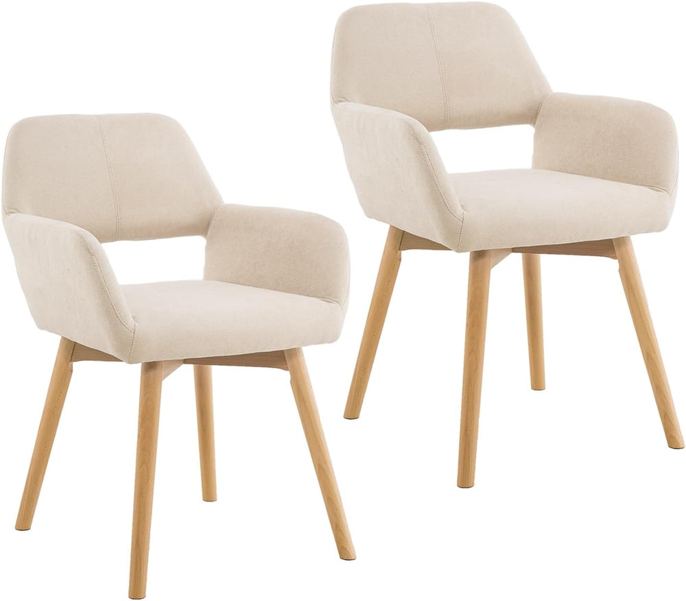 Mid Century Modern Dining Chairs Set of 2 & 4 & 6 Comfy Accent Chair ...