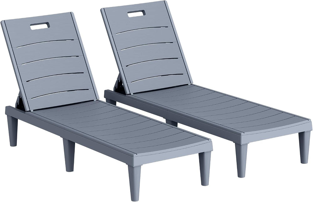 Homall Patio Chaise Lounge Chairs Set of 2, Outdoor Lightweight Lounge Chairs...