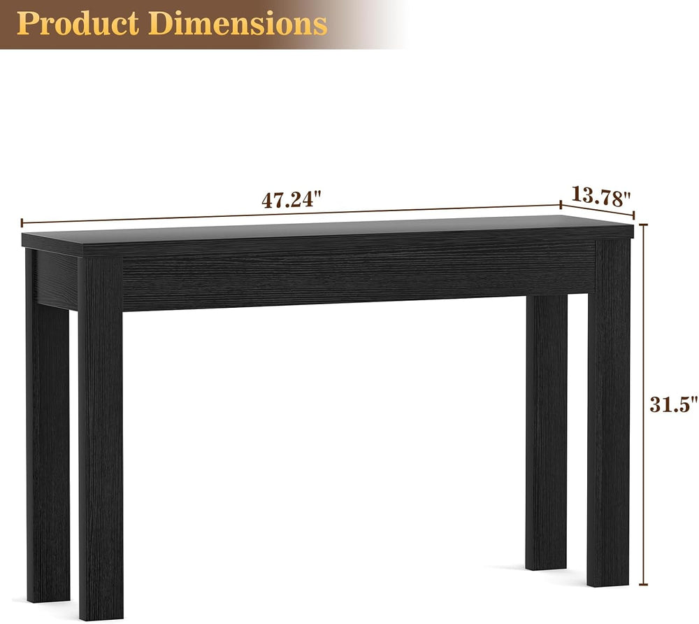 Armocity Console Table for Entryway, 47" Farmhouse Sofa Tables Narrow Long