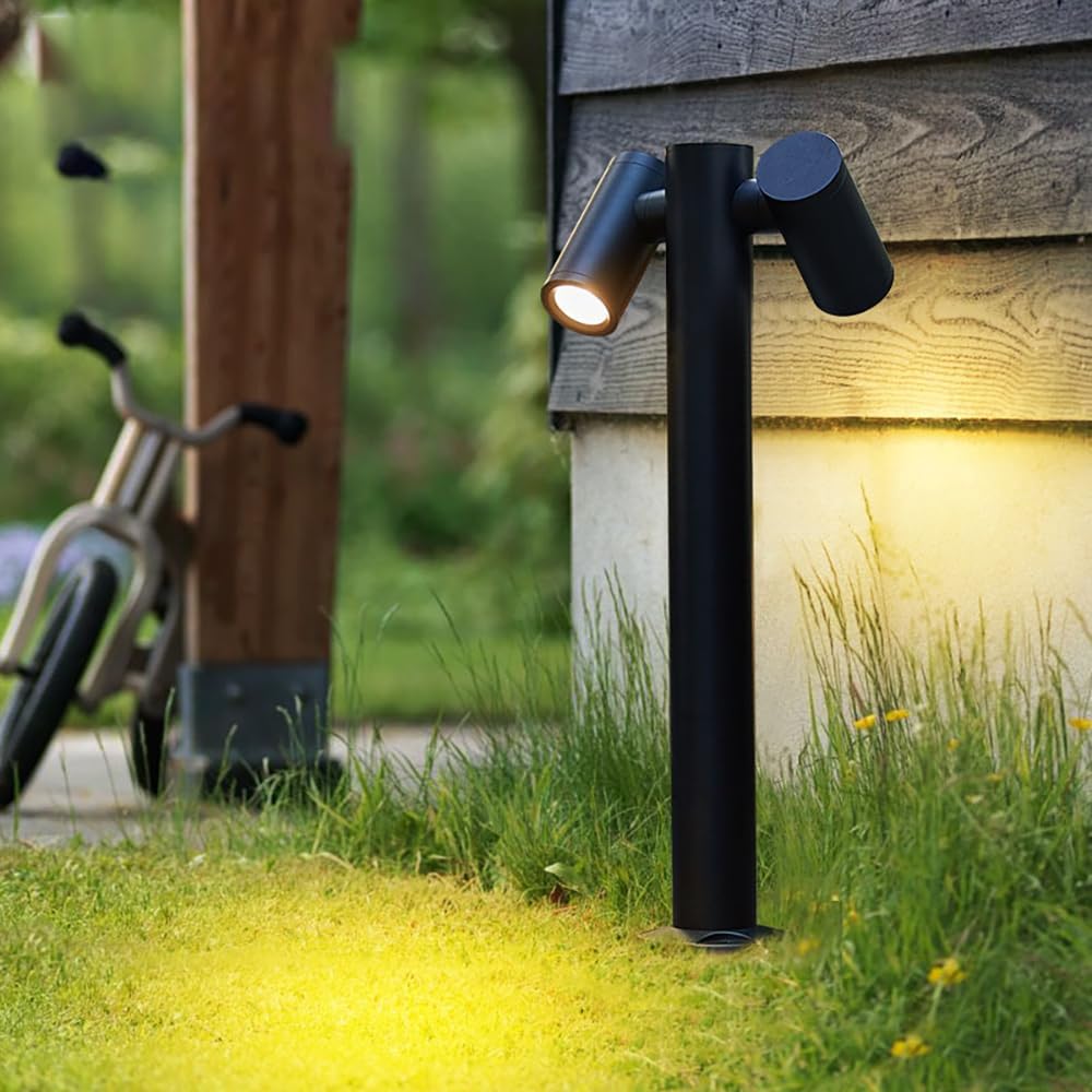 Modern Pathway Lights Adjustable Angle Spotlight Post Lights Outdoor Path Lig...