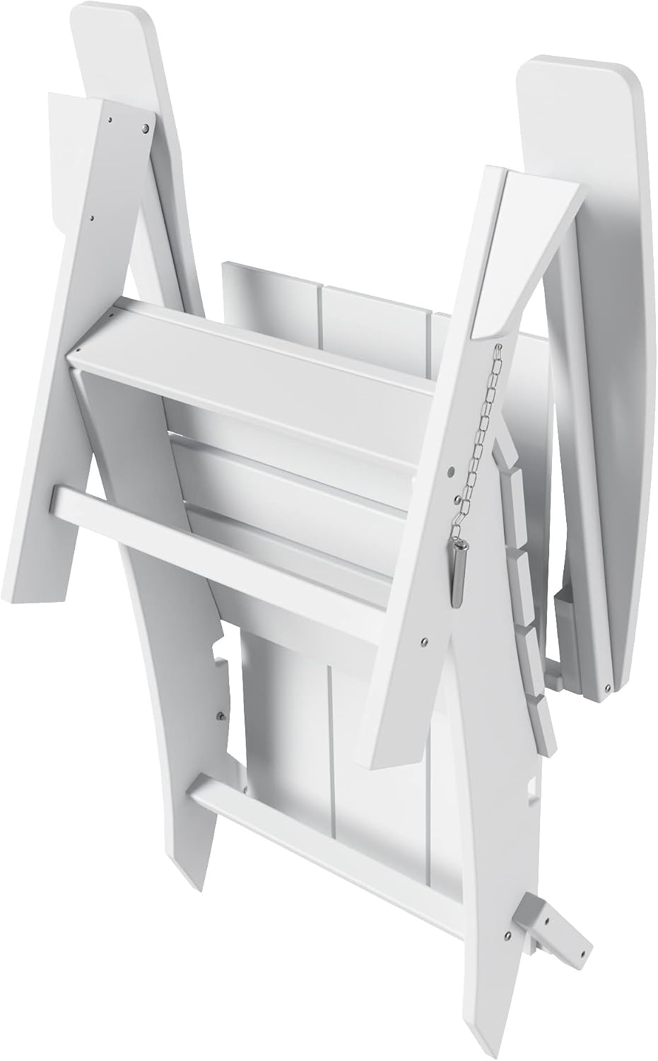 WestinTrends Ashore Modern Outdoor Folding Adirondack Chair, White