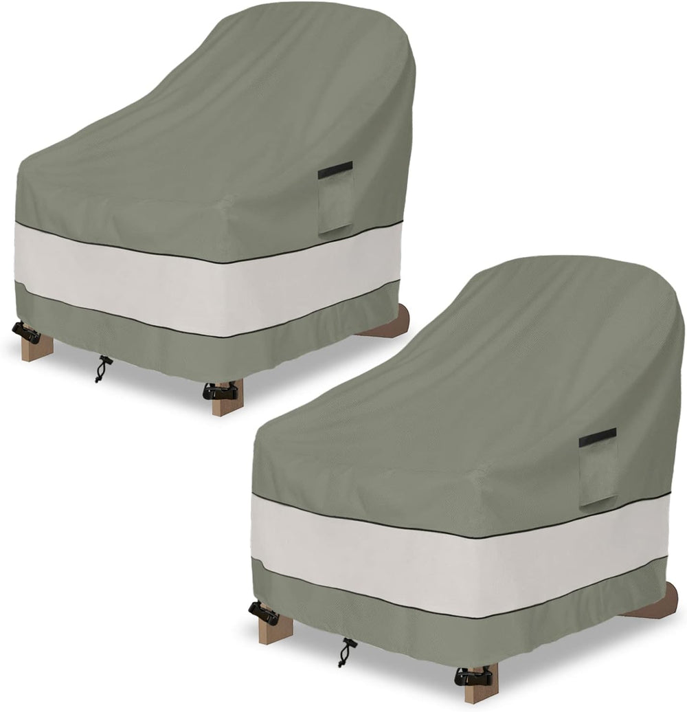 Outdoor Adirondack Chair Cover 2 Pack,Waterproof 100% Patio Chair Covers,30W ...