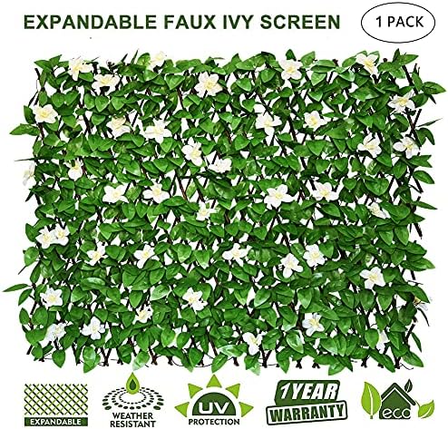GLANT Expandable Fence Privacy Screen for Balcony Patio Outdoor,Decorative Fa...
