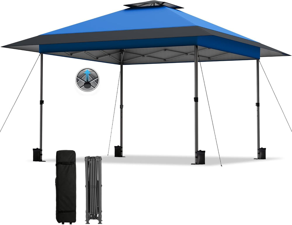 PHI VILLA 13x13 Pop Up Canopy Tent, Instant Outdoor Easy One Push Tents