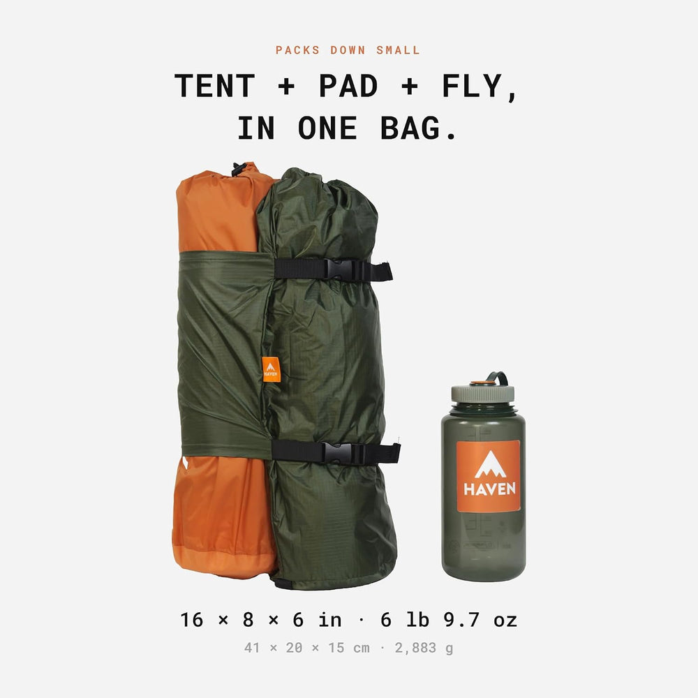 Haven Tents Lay Flat Hammock Tent - Waterproof Camping Hammock with Mosquito ...