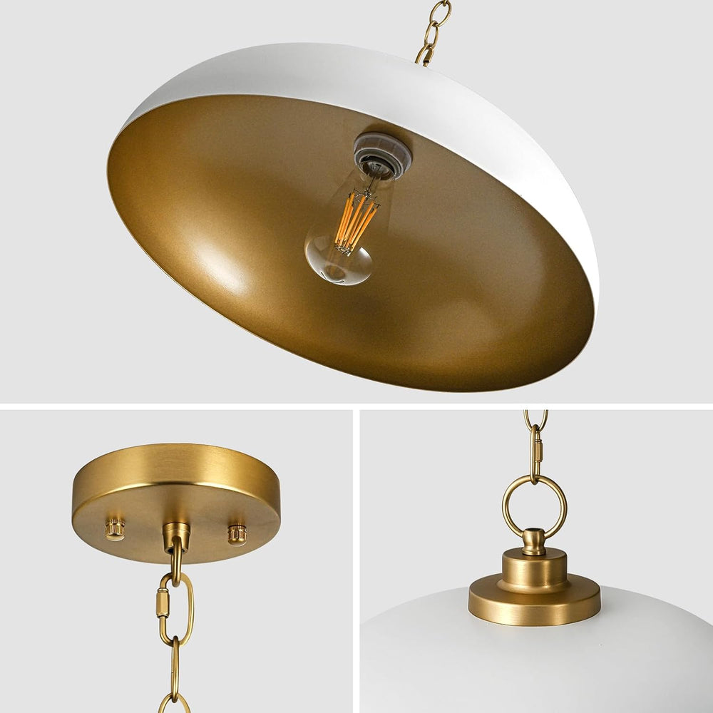 Lingkai 15.7" Pendant Light Fixtures, Farmhouse Pendant Lights Kitchen I...