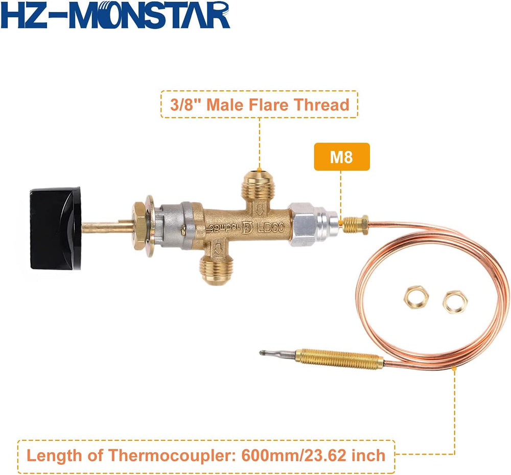 Low Pressure LPG Propane Gas Fireplace Fire Pit Flame Failure Safety Control ...