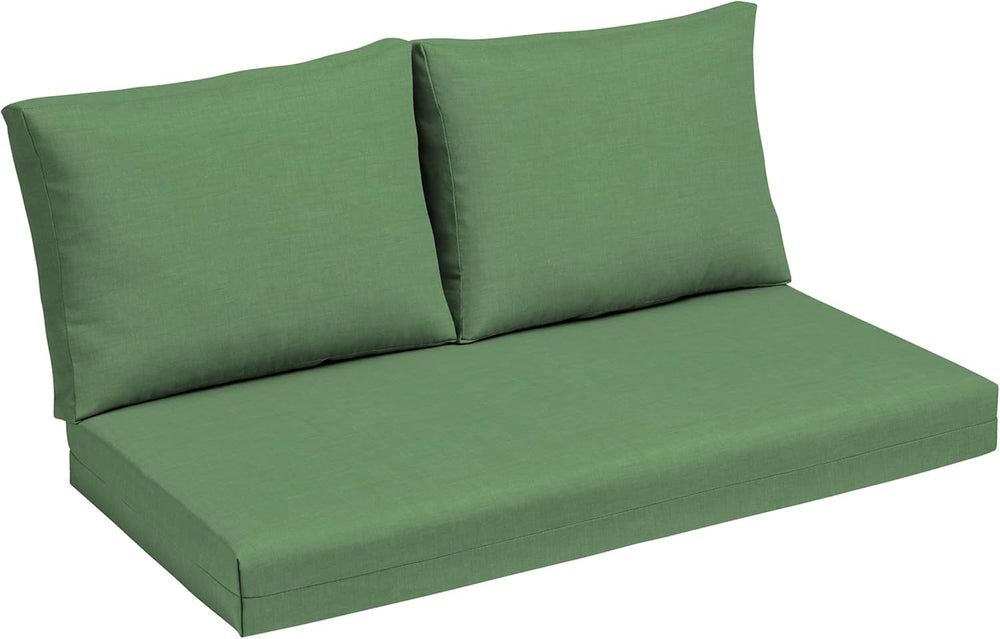 Arden Outdoor Loveseat Cushion Set, 48 x 24, Water Repellent, Fade Resistant,...