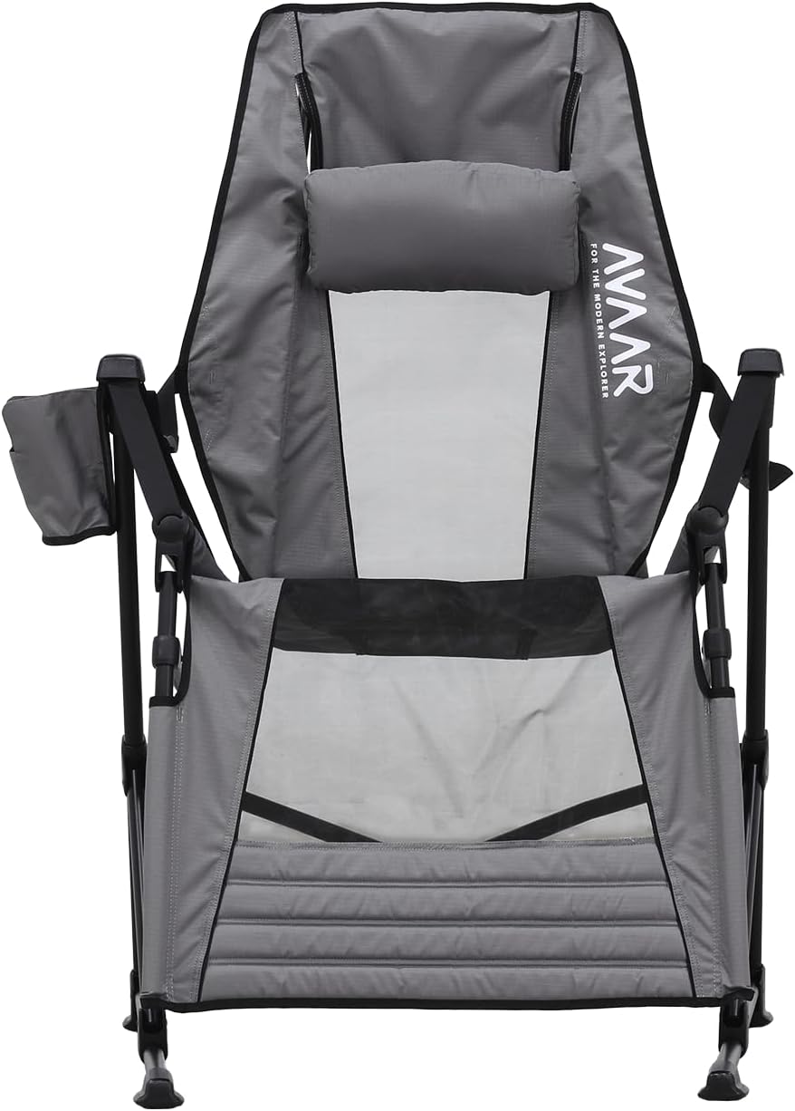 Go-Horizon Hammock Reclining Camping Chair 400 lbs,Full Lie-Flat Folding Chai...