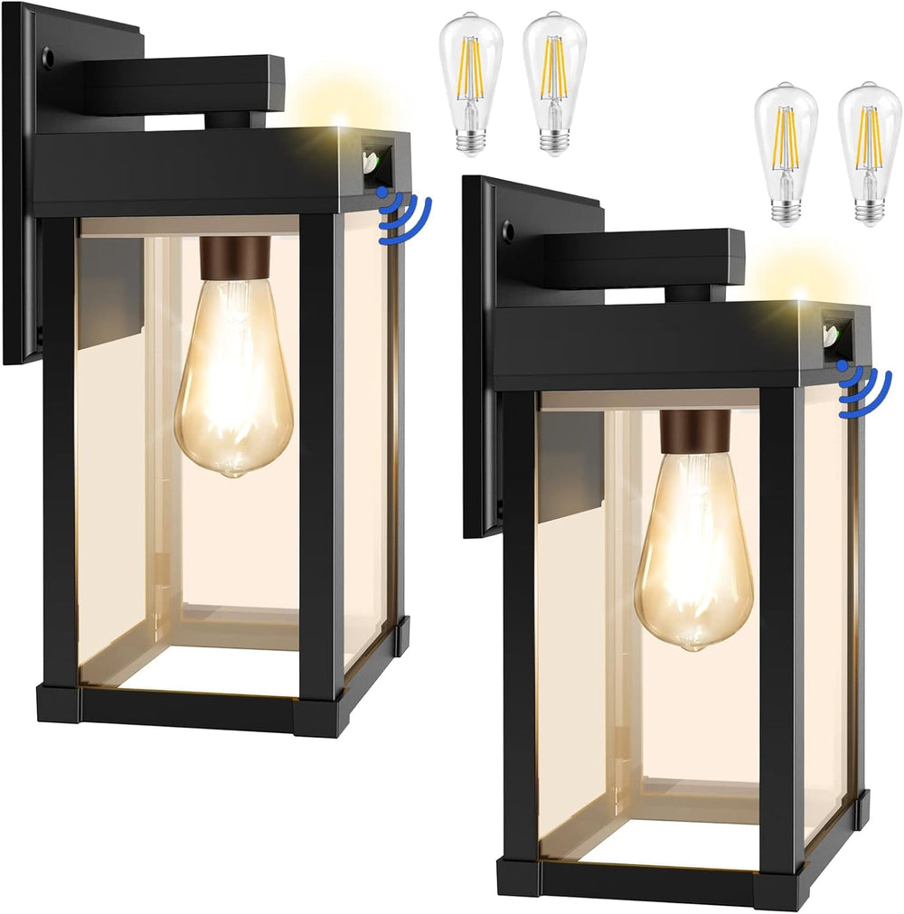 AEQ Solar Wall Lights Outdoor with Motion Sensor, 3 Modes, Dusk to Dawn