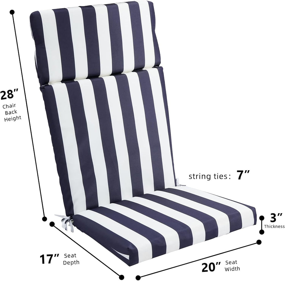 Adirondack Chair High Density Foam Cushions,High Back Outdoor Rocking Chair C...