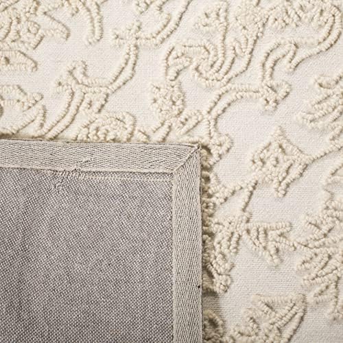 SAFAVIEH Trace Collection Area Rug - 10' x 14', Ivory, Handmade Wool,...