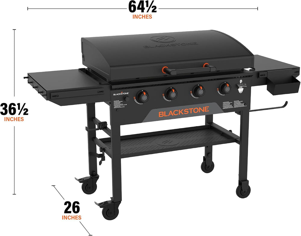 Blackstone Original Portable Griddle with Built-in Hood, Black, 36 Inch