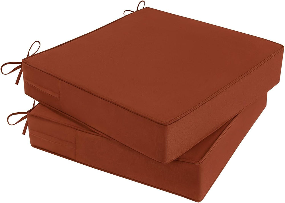 Outdoor Chair Cushions 22x22x4 Inch, Waterproof Spice Patio Furniture Cushion...