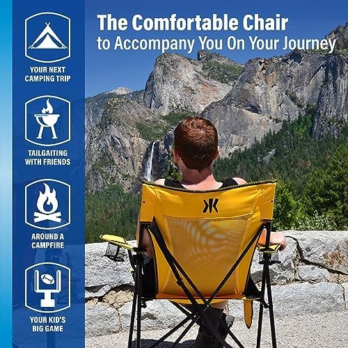 Kijaro Dual Lock Portable Camping Chairs - Versatile Folding Chair, Sports Ch...