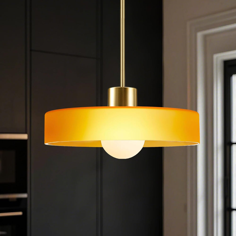 Pendant Lights Kitchen Island: Mid-Century Modern Hanging Light Fixture - Gla...