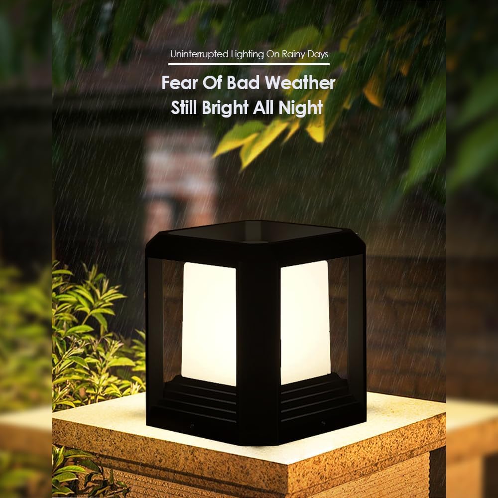 Hardwired LED Outdoor Post Light Waterproof Pillar Lamp