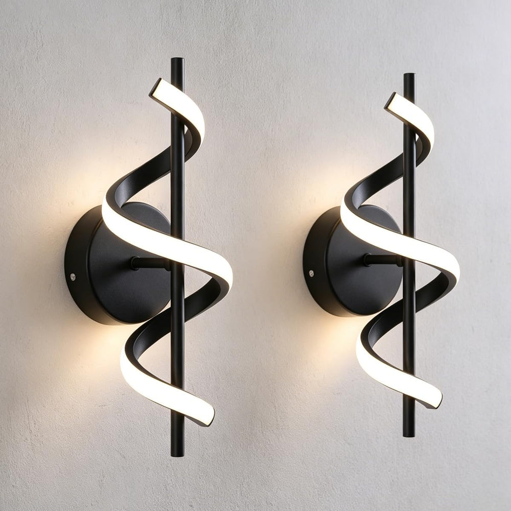 Black Wall Lights Modern Wall sconces Set of 2,Black Front Door Lamp