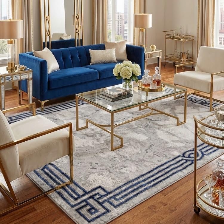 Well Woven Lezlee Abstract Modern 7'10" x 9'10" Area Rug - ...
