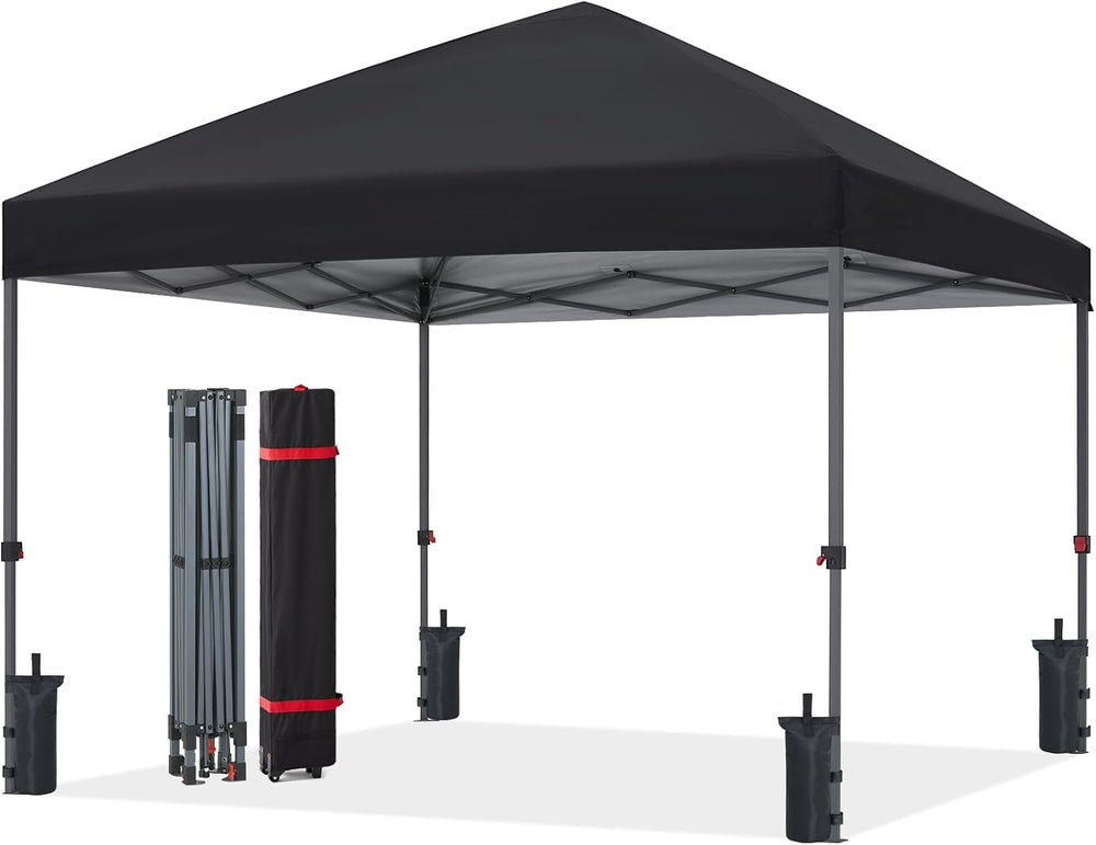 ABCCANOPY 12x12 Pop Up Canopy Tent, Heavy Duty Weather Protection, Black
