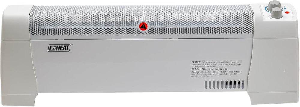 EZ-HEAT 1,500 Watt Baseboard Space Heater with Adjustable Thermostat, Dent-Pr...