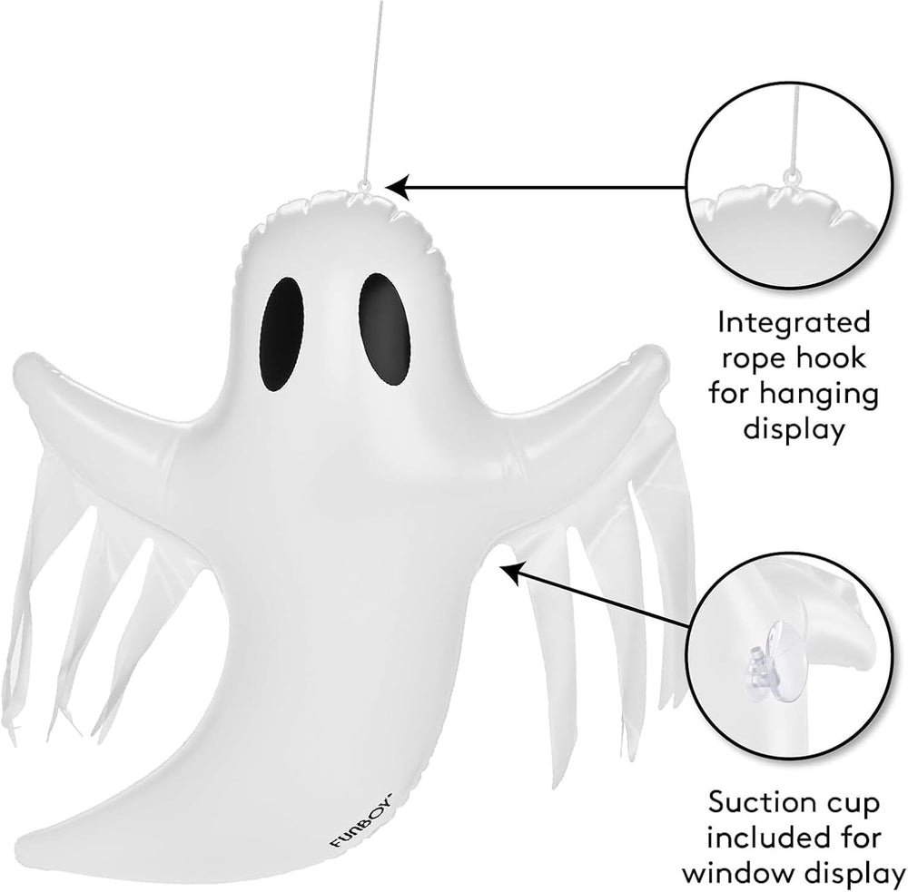 FUNBOY Hanging Ghost Halloween Decorations, Outdoor Décor, 3 Pack