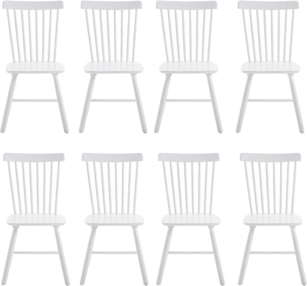 chairus Dining Chairs Set of 8, Dining Room Side Chair Farmhouse Natural Wood...