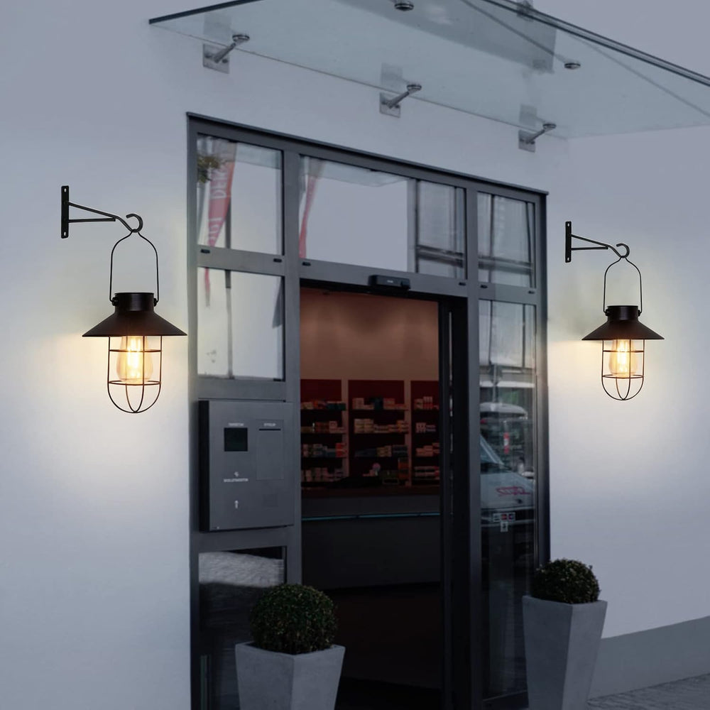 pearlstar Solar Lanterns Outdoor Metal Solar Powered Hanging Lights Waterproo...