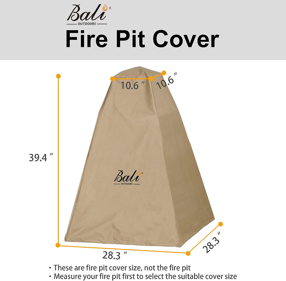 BALI OUTDOORS Chiminea Waterproof Fire Pit Cover - Heavy Duty