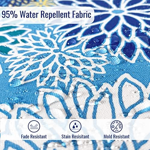 Outdoor High Back Patio Chair Cushions, Tufted Rocking Chair Cushions, Adiron...