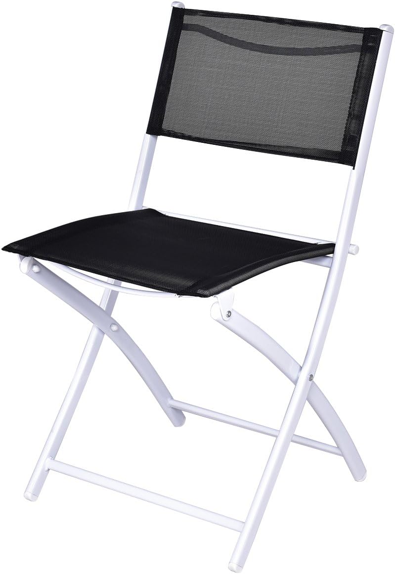 Giantex Bistro Table Set, 3 Piece Patio Bistro Set, Outdoor Folding Table and...