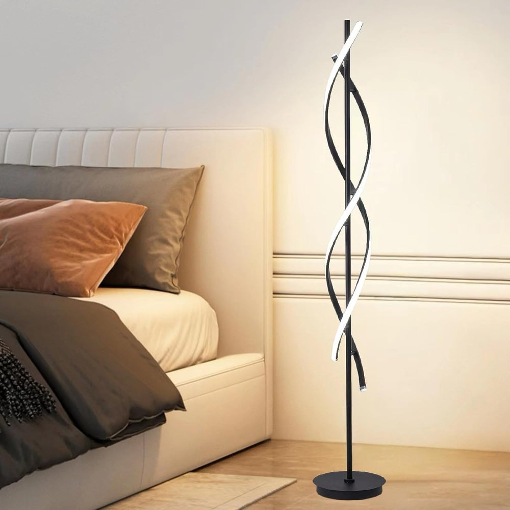 NKU Spiral Floor Lamp for Living Room Modern LED Floor Light with Remote Dimm...