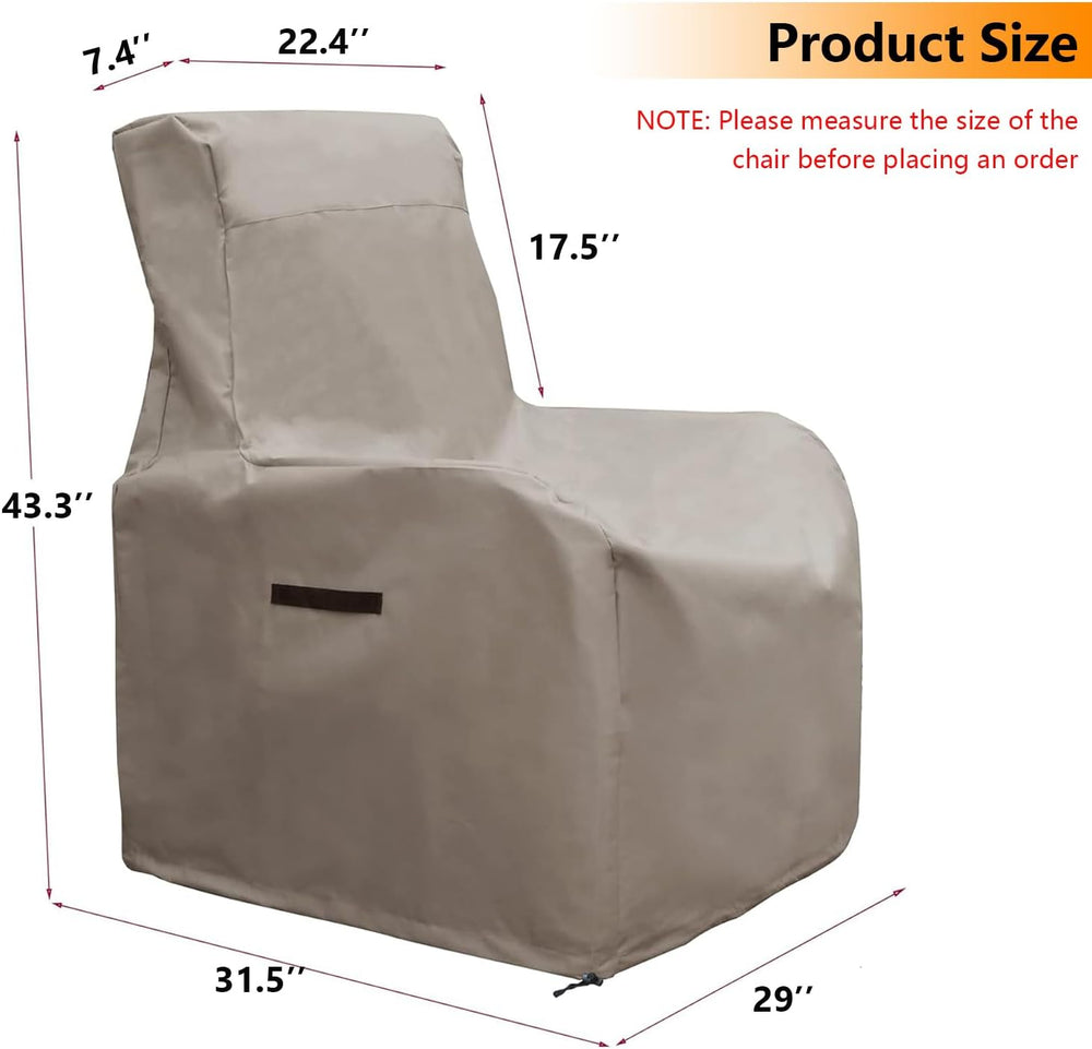 ATR ART TO REAL Outdoor Protective Covers Patio Chair Covers 600D Oxford Fabr...