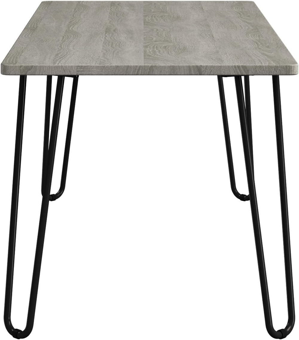 Lavish Home Coffee Table with Hairpin Legs, Gray, 41.25” x 19.5” x 17.75”