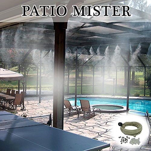 Patio Misting Kit Assembly - Make Your own Misting System (72Ft-20 Nozzles)