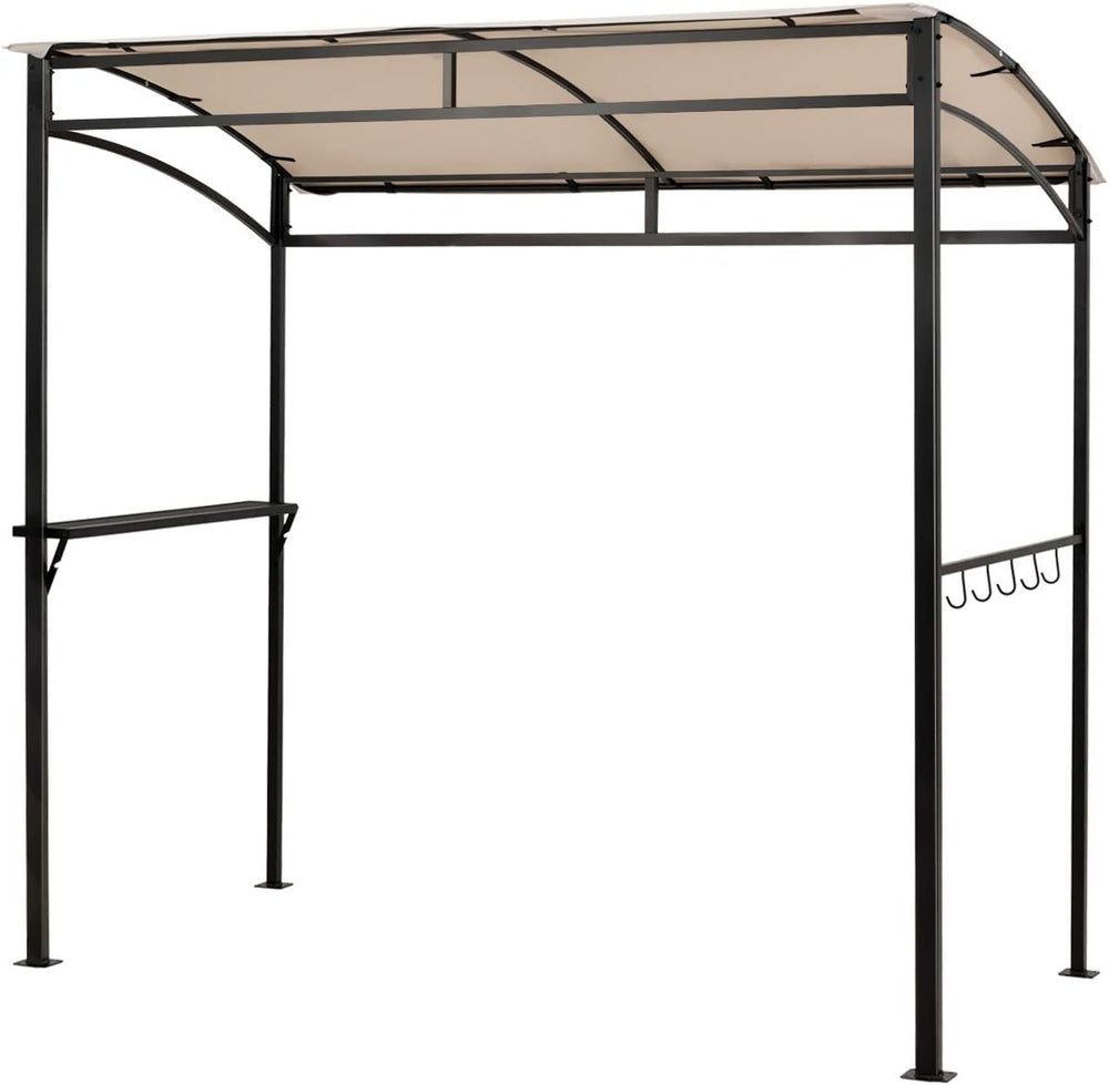Tangkula 7ft Grill Gazebo, Patio Barbecue Canopy with Serving Shelf and Stora...
