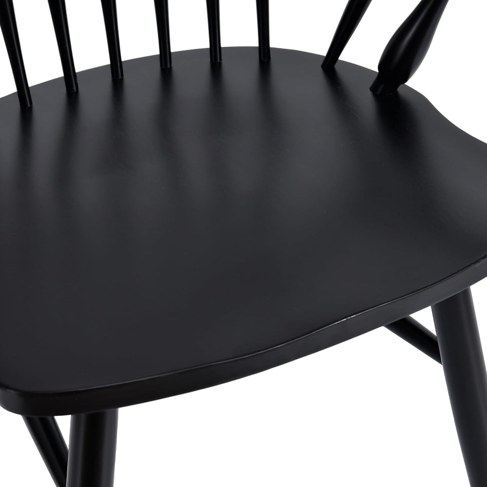 DUHOME Wooden Dining Chairs Set of 4,Spindle Back Dining Chair with Arms