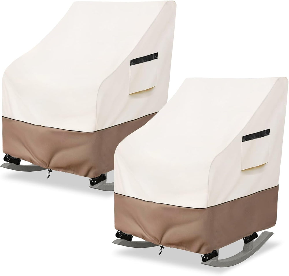 Outdoor Rocking Chair Cover 2 Pack,Heavy Duty Waterproof Patio Rocking Chairs...