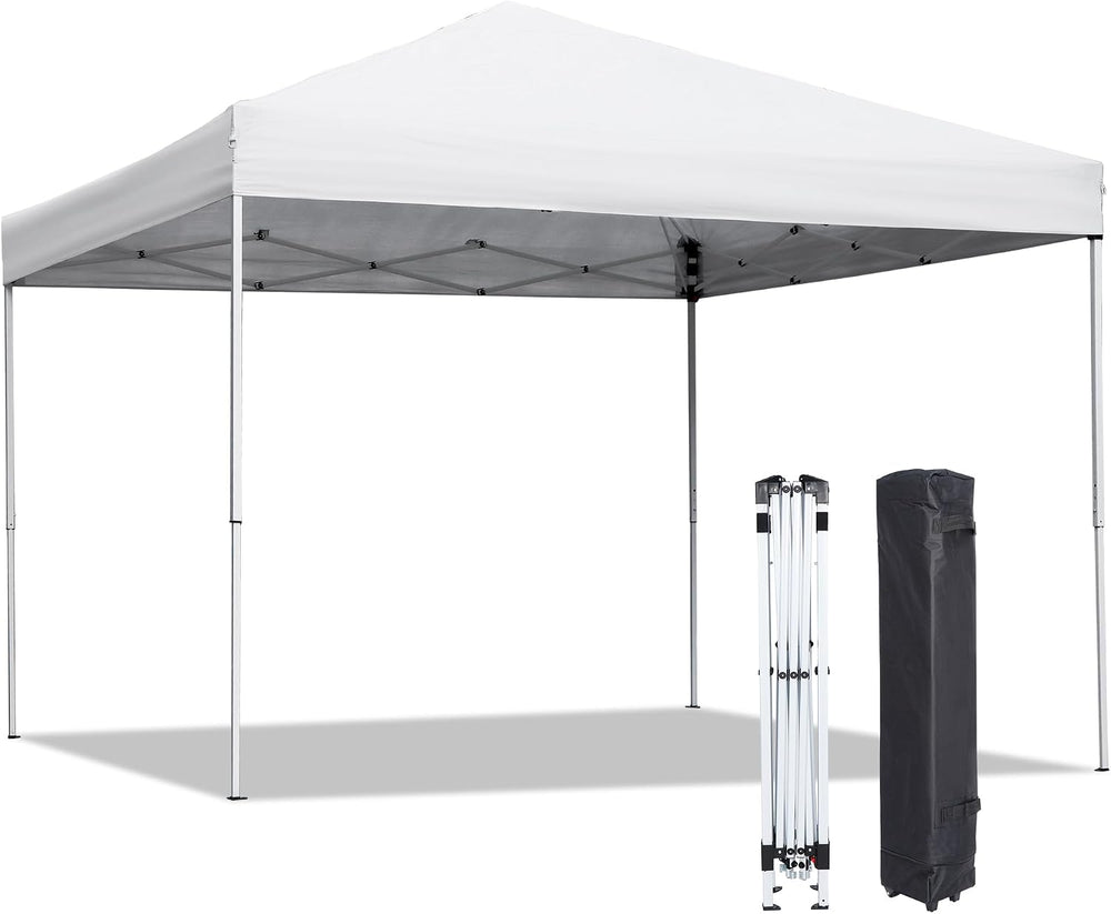 LEMY 10x10 Pop Up Canopy Tent,Instant Outdoor Patio Canopy with Wheeled Carry...